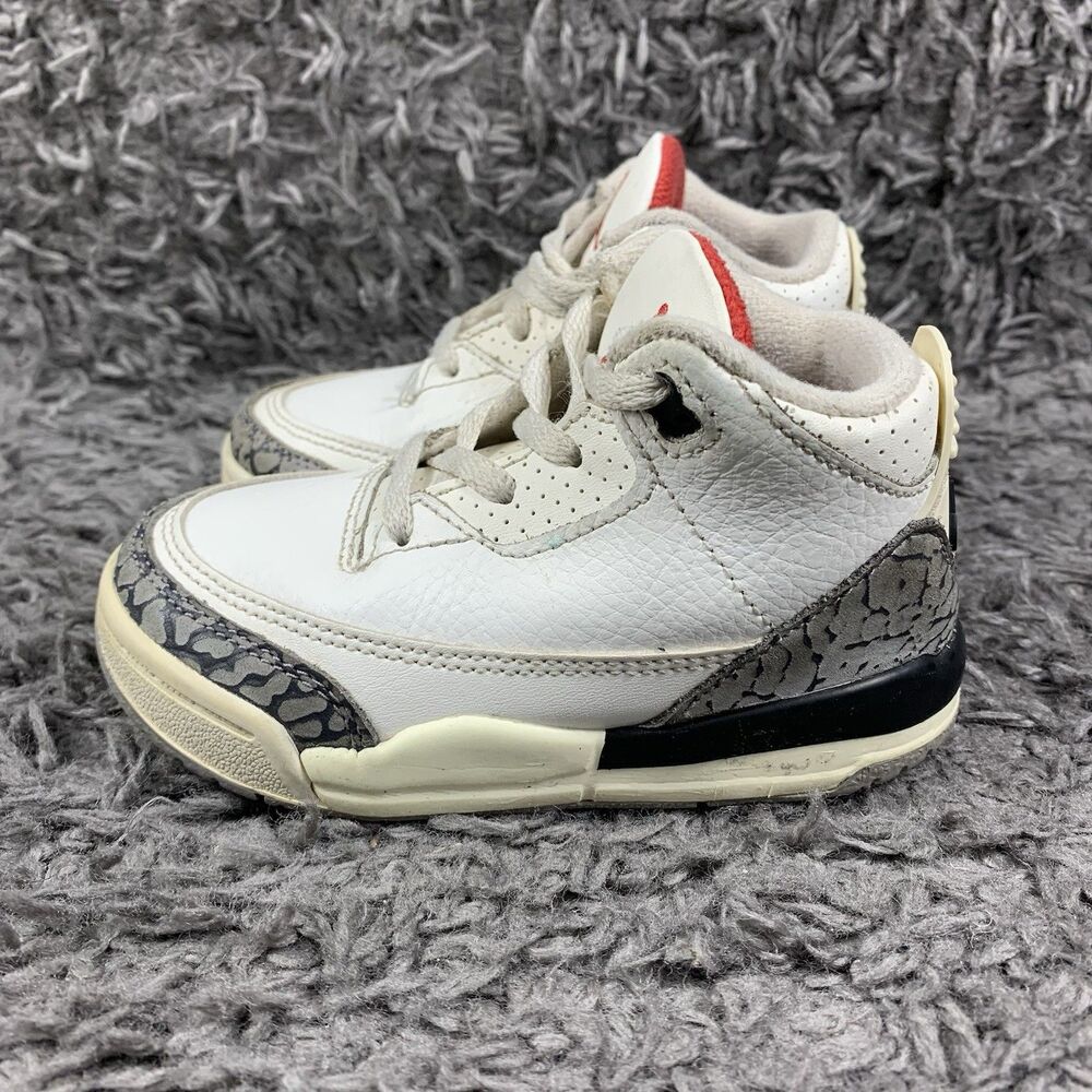 Nike Air Jordan 3 Retro TD 'White Cement Reimagined' DM0968-100  Toddler Size 7C